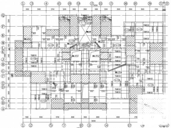 24层剪力墙结构住宅楼结构CAD施工图纸 - 3