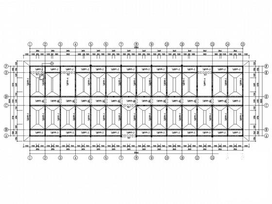 6层砌体结构宿舍楼结构CAD施工图纸（建筑） - 1