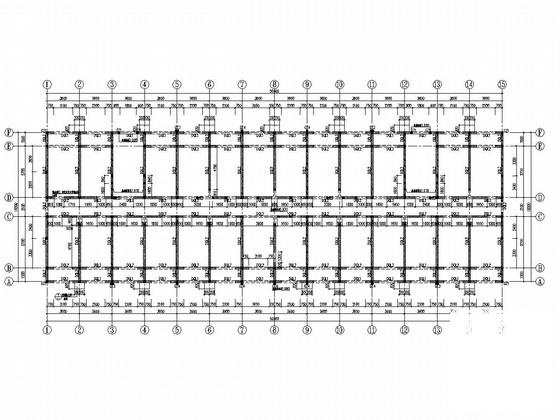 6层砌体结构宿舍楼结构CAD施工图纸（建筑） - 2