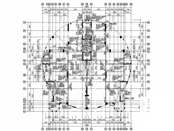 12层框剪结构住宅楼结构CAD施工图纸 - 1