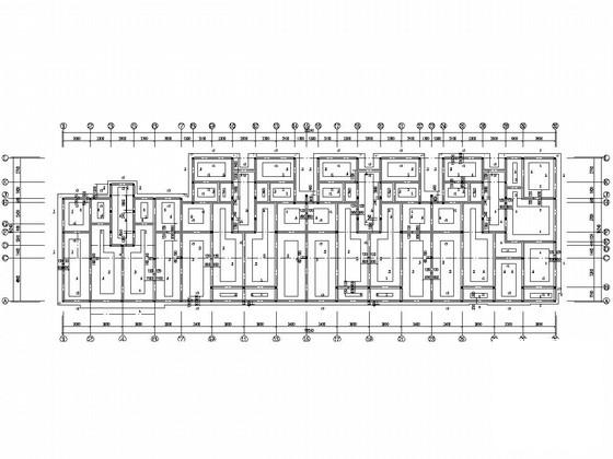 6层砌体结构住宅楼结构CAD施工图纸（条形基础） - 1