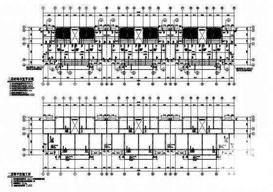 常熟市5层砖混住宅楼结构CAD施工图纸（6度抗震） - 2