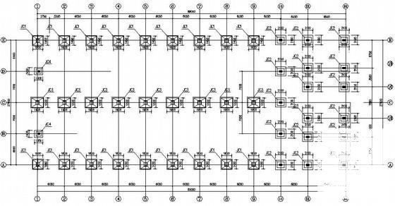 28米独立基础门式刚架办公楼结构CAD施工图纸 - 1