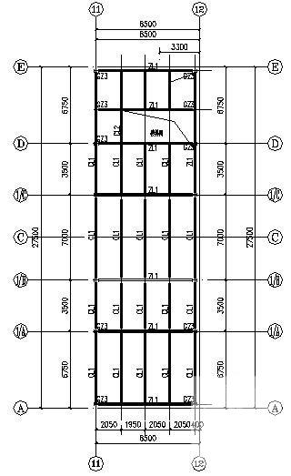 28米独立基础门式刚架办公楼结构CAD施工图纸 - 2