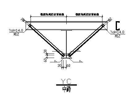 门式刚架钢结构异形厂房结构CAD施工图纸(平面布置图) - 4