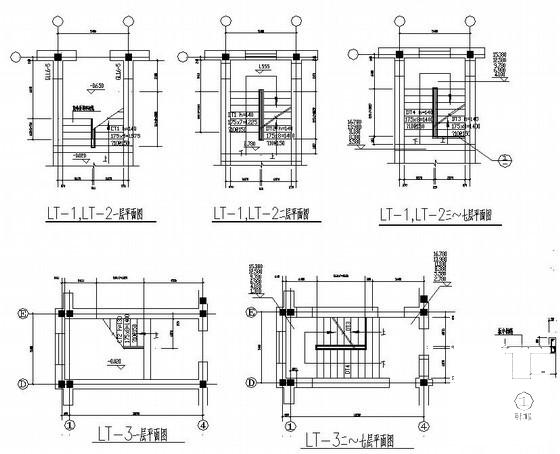 7层墙下桩基础砖混结构住宅楼结构CAD施工图纸 - 4