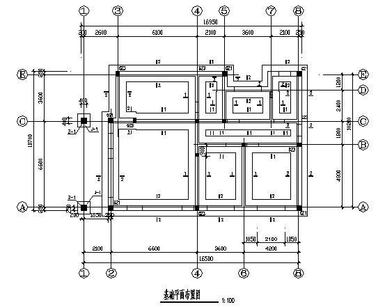 2层条形基础砖混别墅结构CAD施工图纸 - 1
