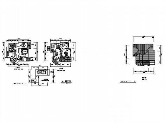 3层独栋别墅建筑户型CAD图纸（243平方米） - 2