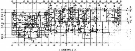 砌体结构住宅楼结构CAD施工图纸（7层桩基础） - 1