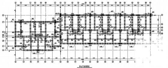 砌体结构住宅楼结构CAD施工图纸（7层桩基础） - 2