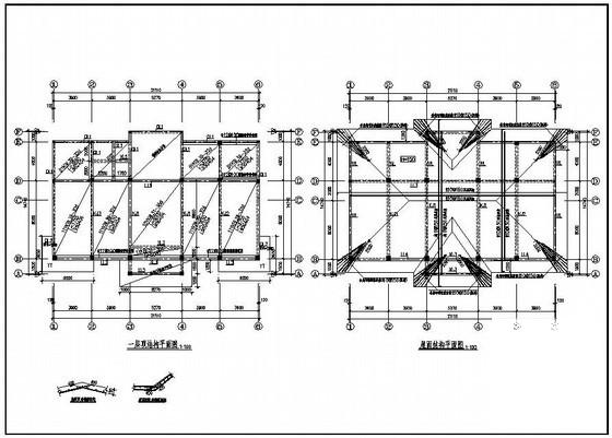 2层独立基础砖混办公楼结构CAD施工图纸 - 2