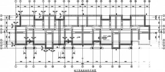 6层砖砌体住宅楼结构CAD施工图纸(桩基地下室) - 1