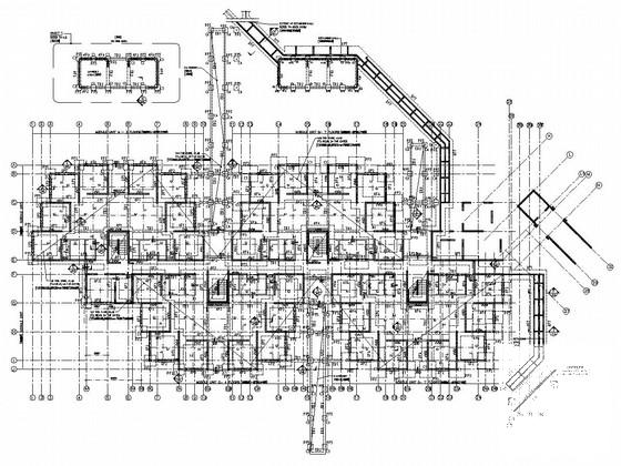 7层混合结构宿舍楼结构CAD施工图纸 - 1