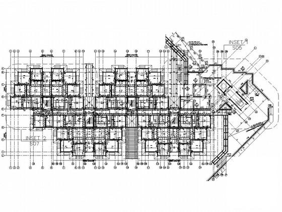 7层混合结构宿舍楼结构CAD施工图纸 - 4