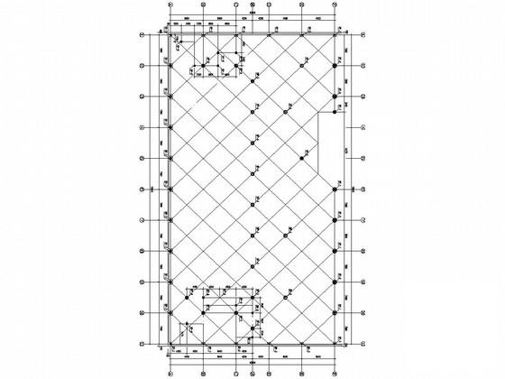 单层门式刚架结构国馆结构CAD施工图纸（桩基础） - 4