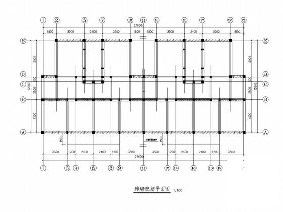 5层砖混结构住宅楼结构CAD施工图纸（桩基础） - 3