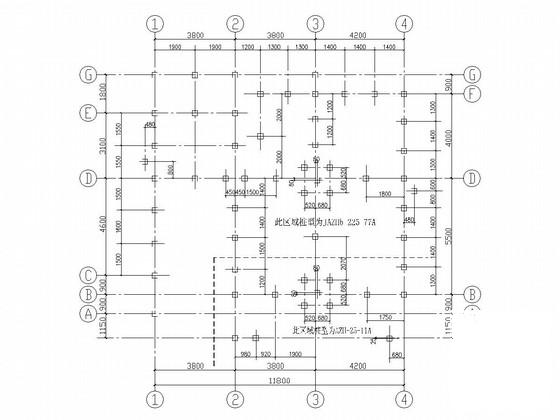 3层砖混结构别墅结构CAD施工图纸（阁楼） - 1