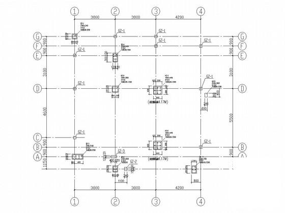 3层砖混结构别墅结构CAD施工图纸（阁楼） - 3