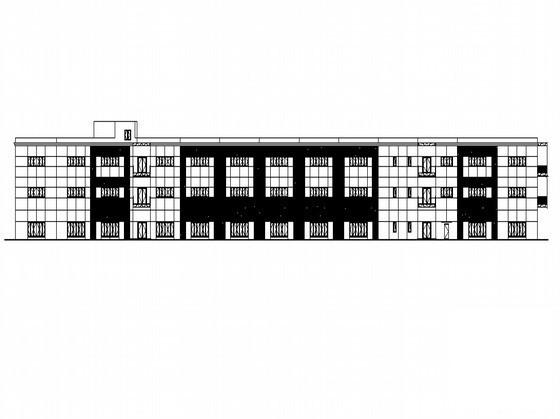 工业开发区研发展示中心配套框架剪力墙商业建筑扩初CAD图纸（4号楼） - 1