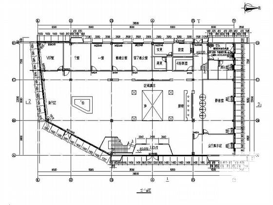 3层国际酒店用品博览中心销售中心施工建筑CAD图纸 - 3