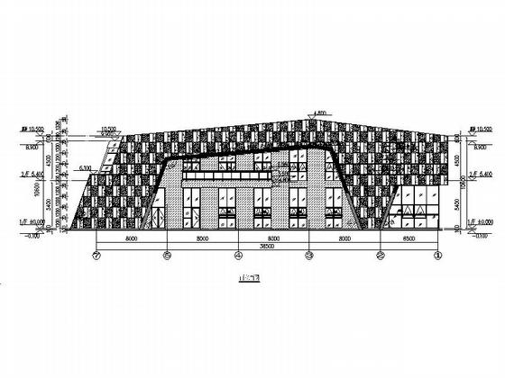 3层国际酒店用品博览中心销售中心施工建筑CAD图纸 - 5