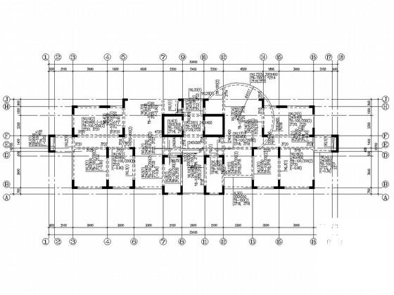 19层框剪结构住宅楼结构CAD施工图纸（高层建筑） - 1