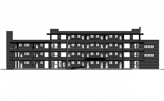 4层小学教学楼建筑扩初CAD图纸 - 1