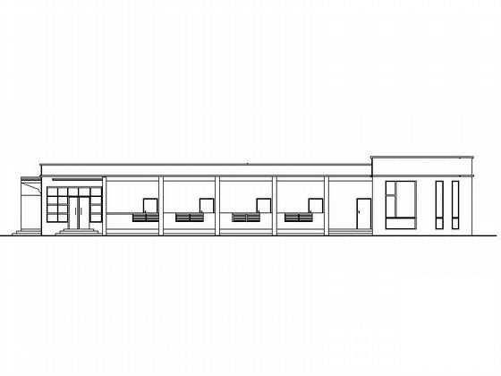 单层办公综合楼建筑CAD图纸（套图纸） - 1