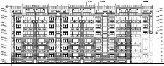 6层砖混结构住宅楼结构施工图纸（地下车库、建筑施工CAD图纸）(平面布置图) - 1