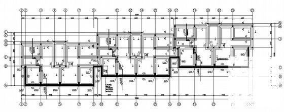 6层砖混结构住宅楼结构施工图纸（地下车库、建筑施工CAD图纸）(平面布置图) - 2