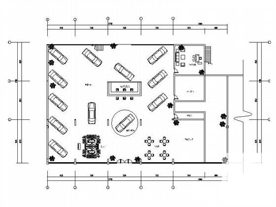 汽车品牌4S店建筑扩初图纸(轻钢结构) - 3