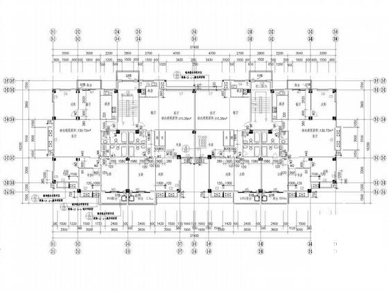 6层住宅建筑施工CAD图纸-2号、3号楼（现代风格） - 4