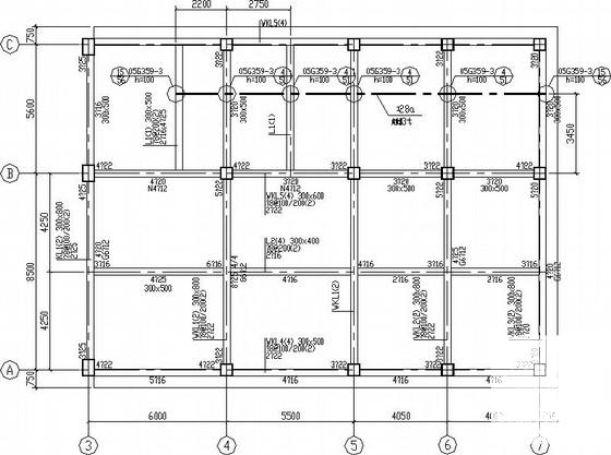 矿井水处理站设备用房结构CAD施工图纸 - 3