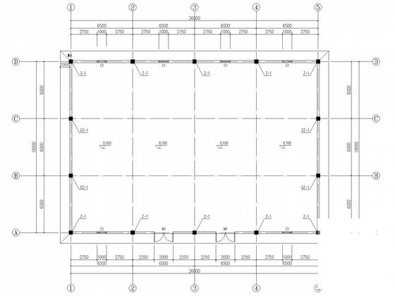 18米跨门式刚架仓库结构CAD施工图纸 - 3