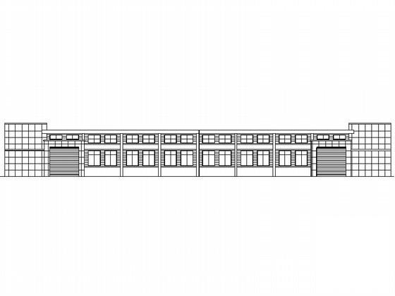 中小企业孵化基地单层厂房建筑施工CAD图纸 - 1