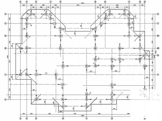 3层门式刚架结构别墅结构CAD施工图纸（6度抗震） - 1