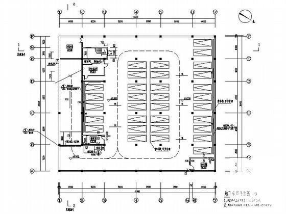 住宅区地下车库建筑施工CAD图纸 - 3