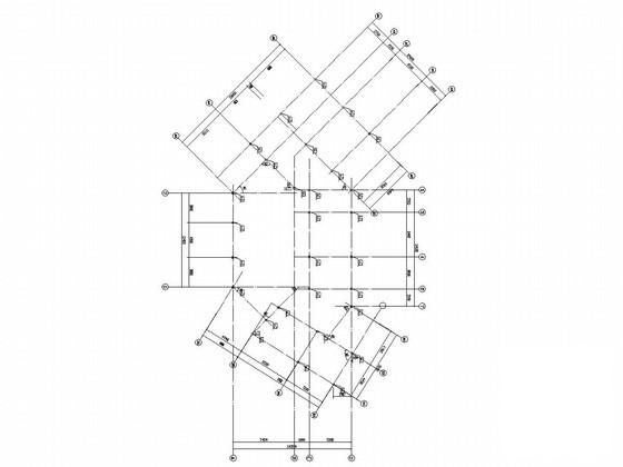 3层门式刚架结构办公楼结构CAD施工图纸（6度抗震） - 1