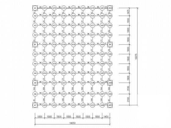 两层钢结构网架展览馆结构CAD施工图纸(玻璃屋顶) - 2