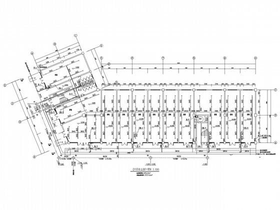 多户型联排别墅群建筑排水施工图纸（跃层商业建筑） - 1