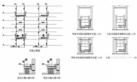 5层住宅楼采暖平面图纸（设计说明） - 2