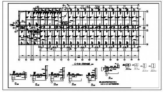 5层砌体学生宿舍结构设计CAD施工图纸 - 3