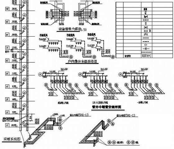 小区24层住宅楼采暖CAD施工图纸 - 4