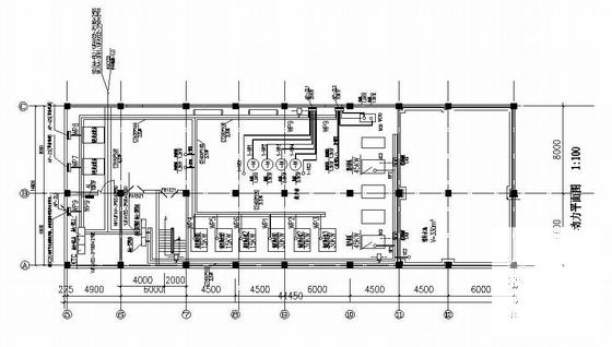 住宅小区动力站电气CAD施工图纸(消防报警系统) - 1