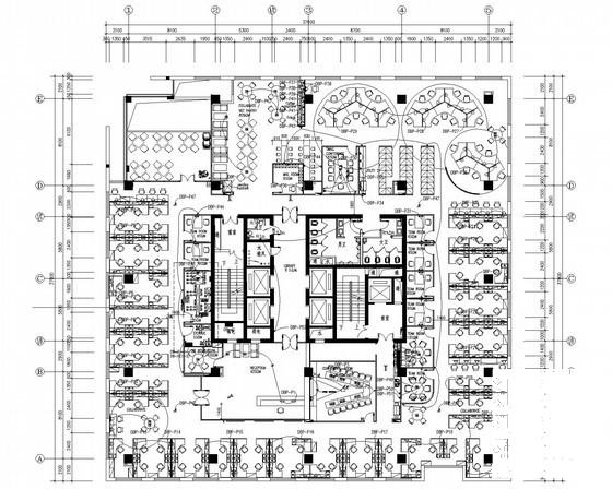 客户办公用房室内二次装修机电系统CAD施工图纸 - 1