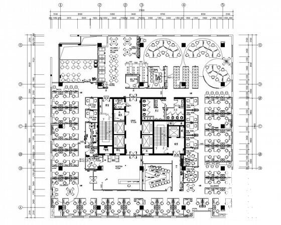 客户办公用房室内二次装修机电系统CAD施工图纸 - 2