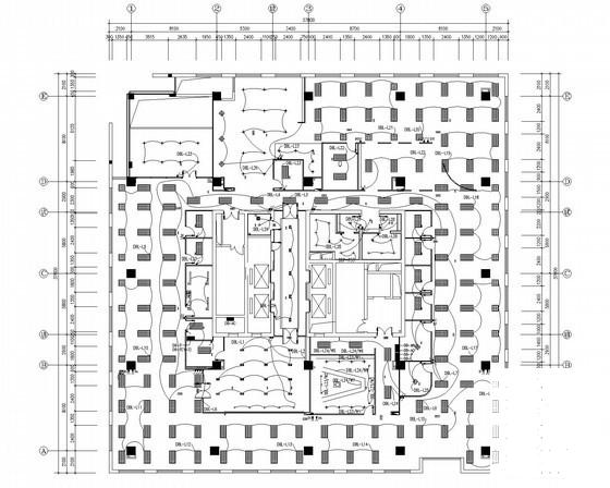 客户办公用房室内二次装修机电系统CAD施工图纸 - 4