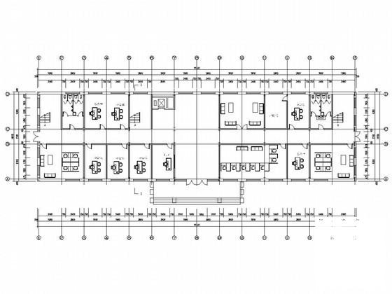 5层钢框架结构办公楼CAD施工图纸（建筑） - 1