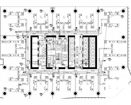 56层办公塔楼通风空调系统设计CAD施工图纸（夹层避难层） - 1