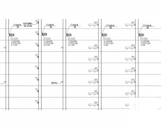 56层办公塔楼通风空调系统设计CAD施工图纸（夹层避难层） - 3